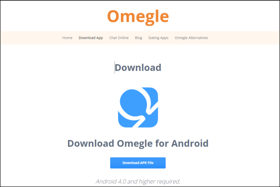 PC 用 Omegle アプリ: ダウンロード、インストール、使用方法