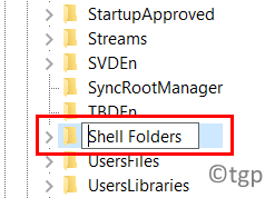 Ändern Sie Benutzer-Shell-Ordner in Shell-Ordner Min