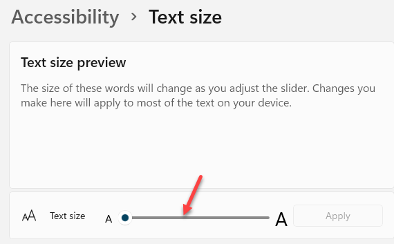 Jak zvětšit nebo zmenšit velikost písma v systému Windows 11