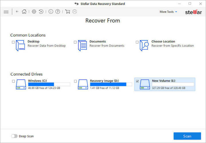 Stellar Data Recovery USB-Stick-Dateien