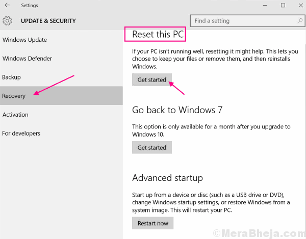 Помилка служби скидання профілю користувача Увійти в систему Windows 10
