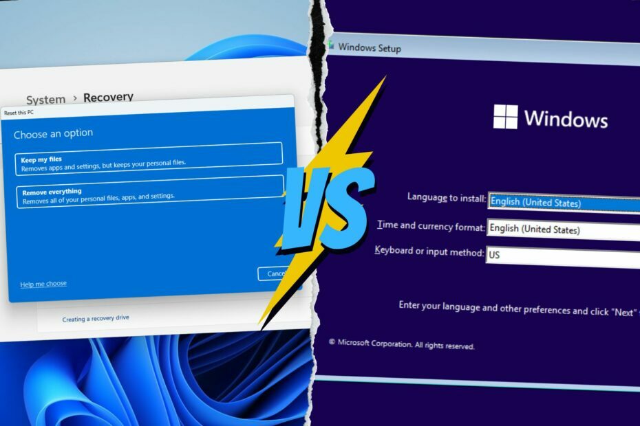дізнайтеся про скидання Windows 11 проти чистої інсталяції