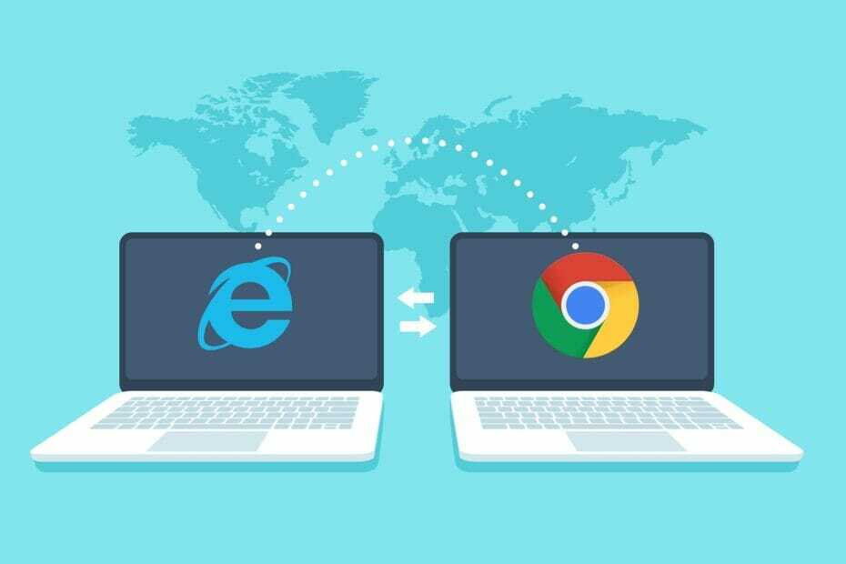 импортиране на Internet Explorer отметки хром -
