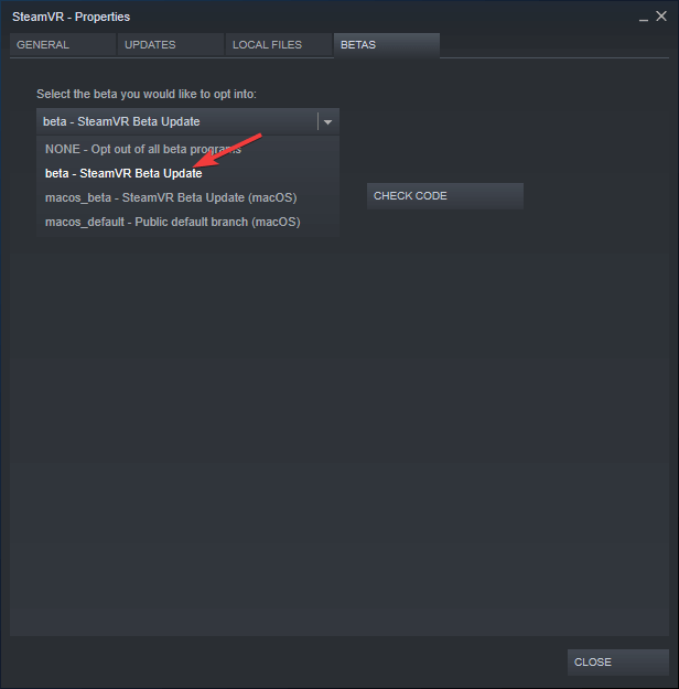 SteamVRベータアップデート-SteamVR設定が機能しない