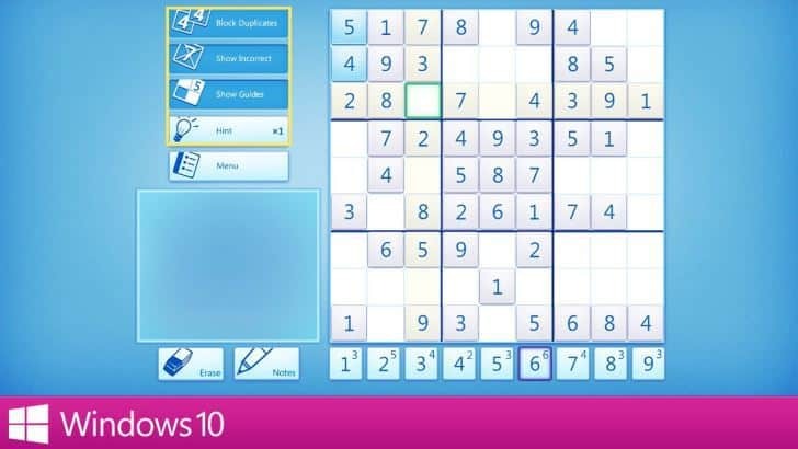 Las 7 mejores aplicaciones de Sudoku para Windows 10