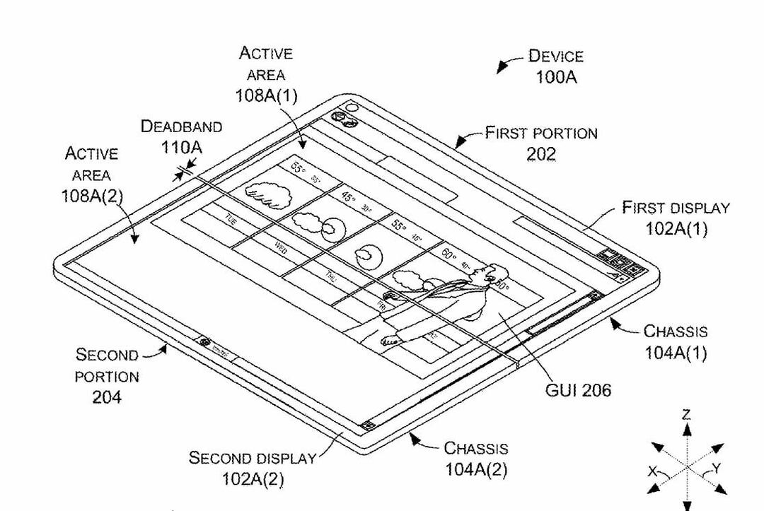 براءة اختراع مايكروسوفت الجديدة تكشف عن جهاز قابل للطي بدون حواف