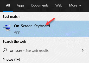 Ergebnis On Screen Keyboard Linksklick