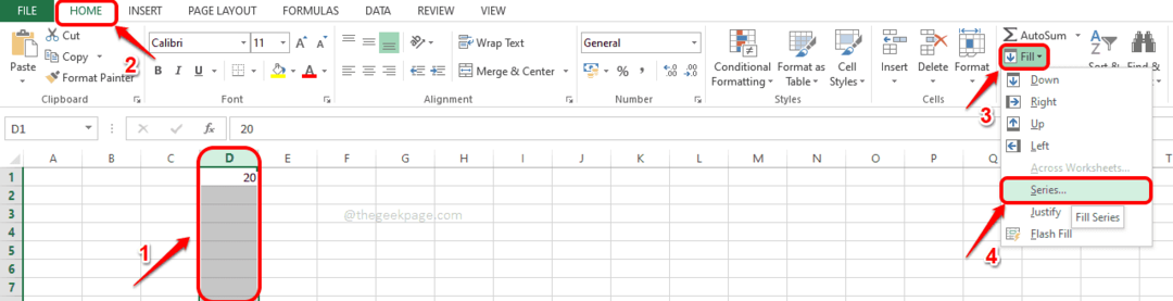 كيفية تعبئة البيانات المتسلسلة تلقائيًا باستخدام Fill Series في Microsoft Excel