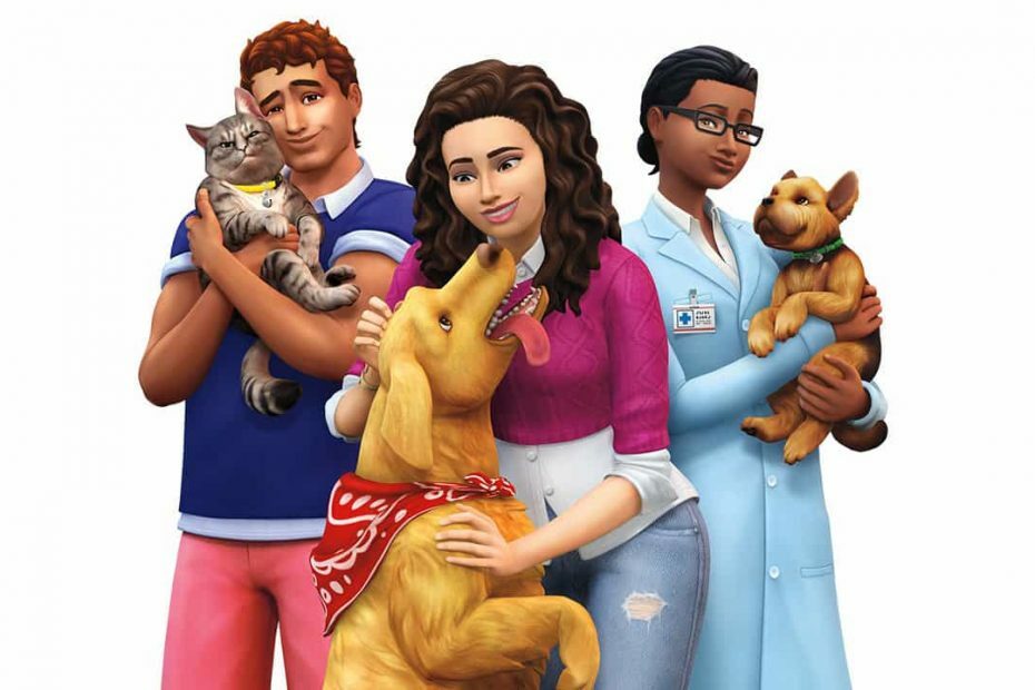 The Sims 4 kassi ja koera