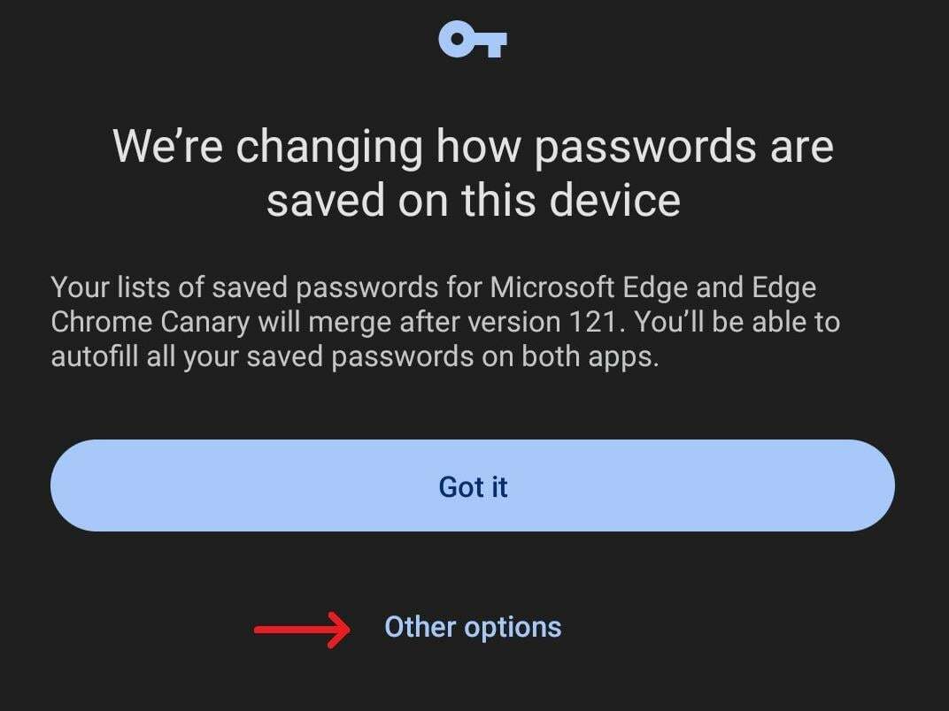 Edge と Chrome は Android に保存されているパスワードを統合します