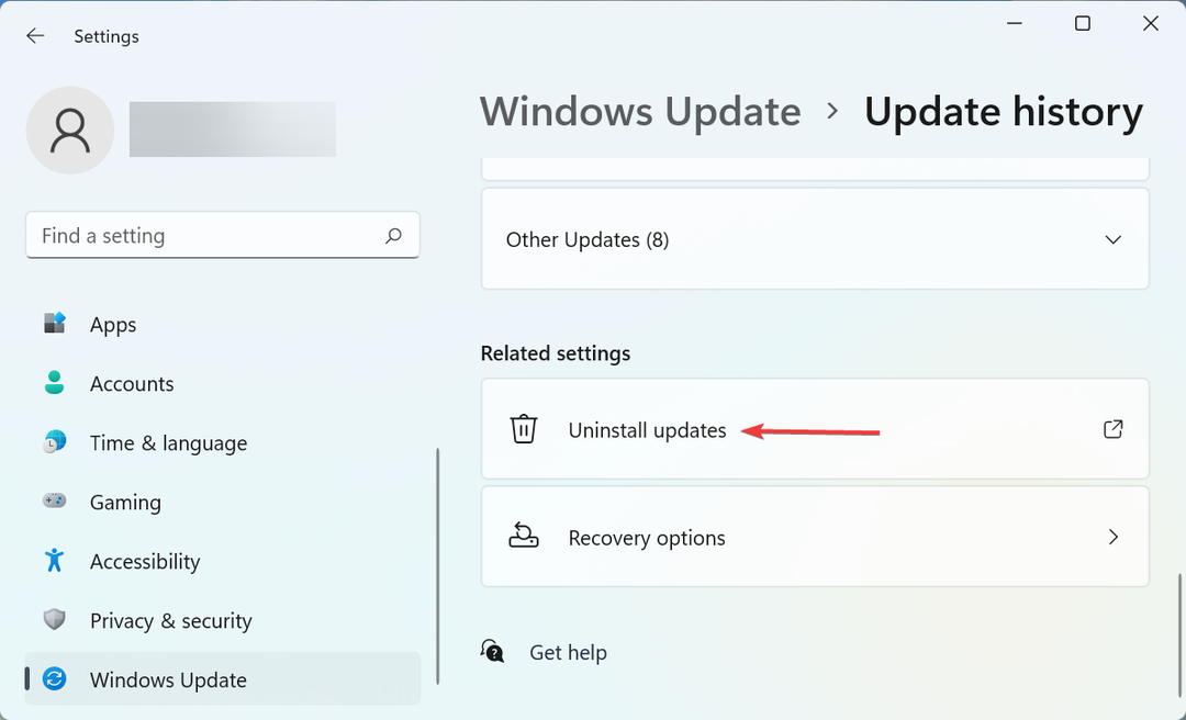 Deinstallieren Sie das Update, um zu beheben, dass biometrische Geräte nicht im Geräte-Manager von Windows 11 angezeigt werden