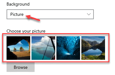 लॉक स्क्रीन पृष्ठभूमि चित्र अपना चित्र चुनें निर्मित चित्रों में से चुनें