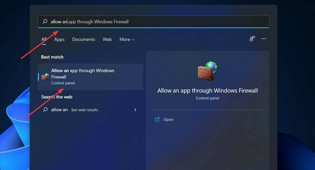 salli-an-app-palomuuri cortana ei toimi Windows 11