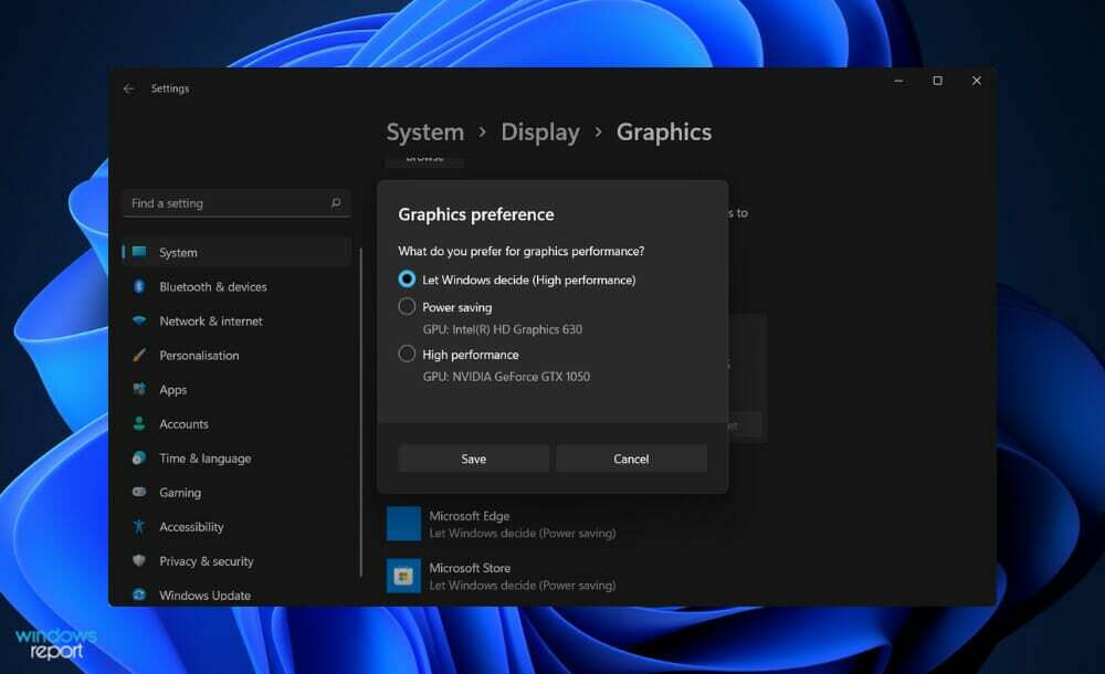 GPU Auswahl Windows 11 GPU Temperatur