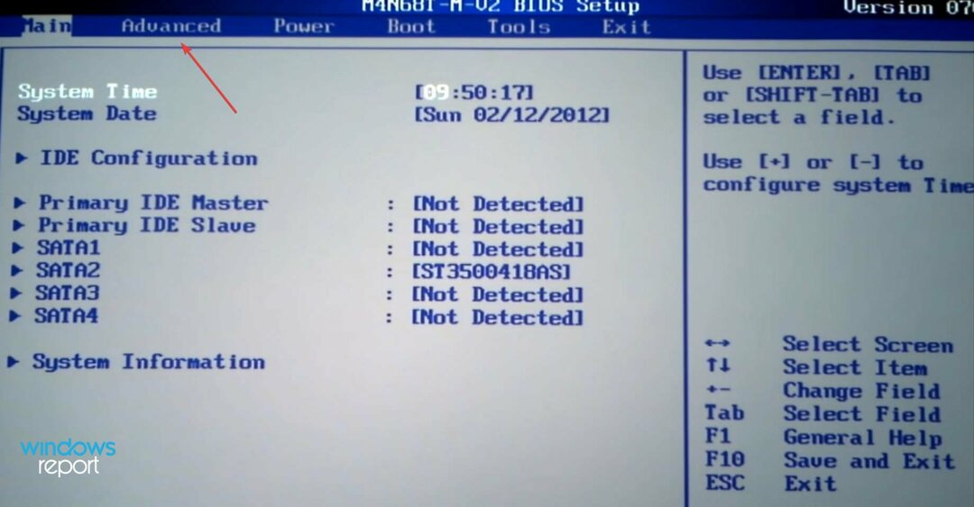 Registerkarte „Erweitert“, um zu beheben, dass MSI Afterburner unter Windows 11 nicht funktioniert