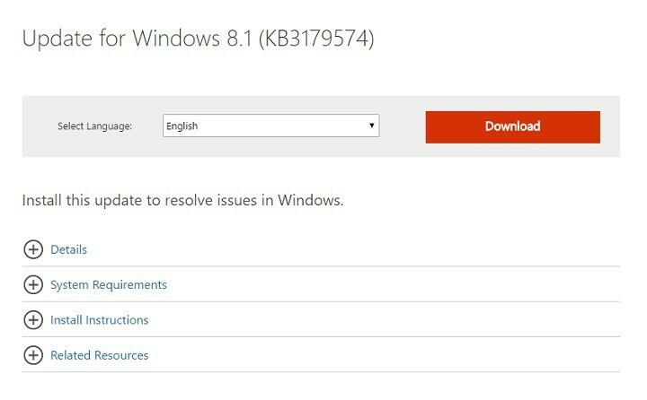 KB3179574 для Windows 8.1 викликає проблеми з повільним завантаженням