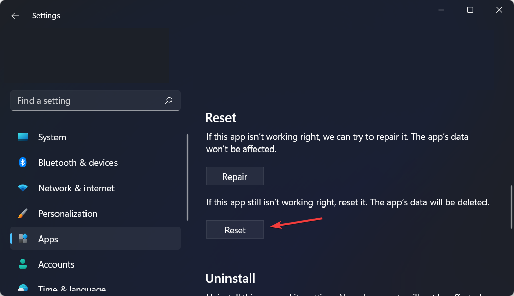 reset-sovellus ei pysty luomaan uutta document office 365:tä