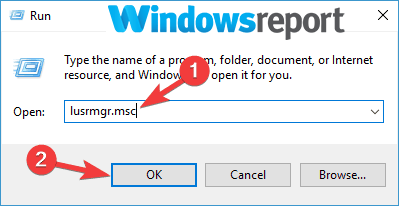 lusrmgr.msc이 계정이 현재 비활성화되어 있기 때문에 사용자가 로그인 할 수 없음 Windows 10