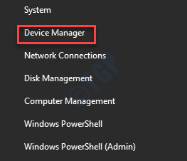 Έναρξη δεξιού κλικ Device Manager