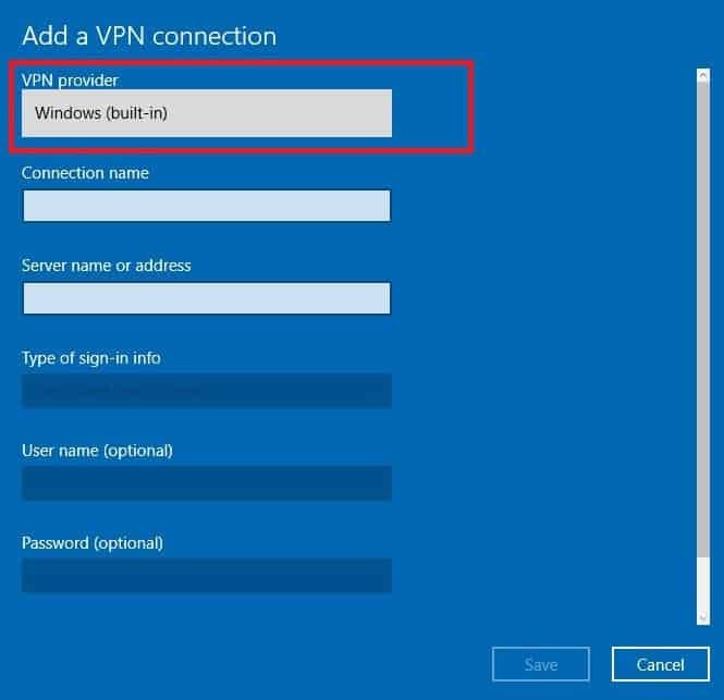 A VPN nem kompatibilis a Windows 10 rendszerrel