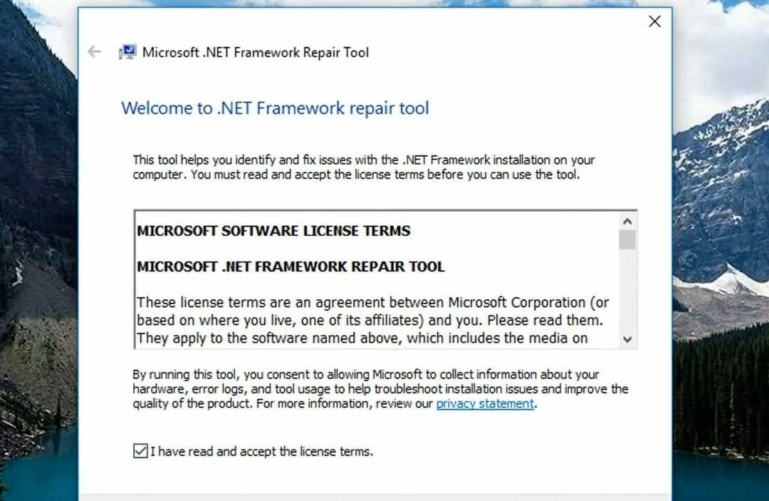 Alat za popravak .NET Frameworka 0x80070643 Windows 11