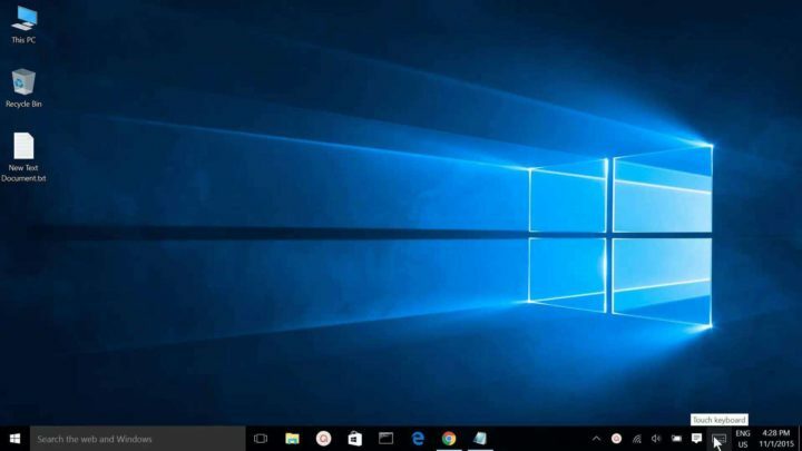 Как отобразить и панель задач, и экранную клавиатуру в Windows 10