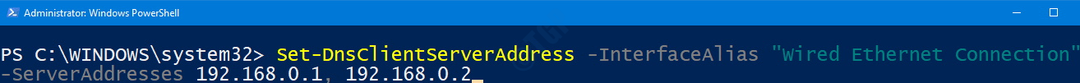 Impossible de modifier l'adresse IP statique et le serveur DNS dans Windows 10 Fix
