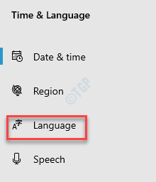 Einstellungen Zeit & Sprache Sprache