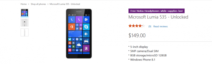 WindowsPhoneを購入するとLumiaColoudBoomヘッドフォンが無料になります