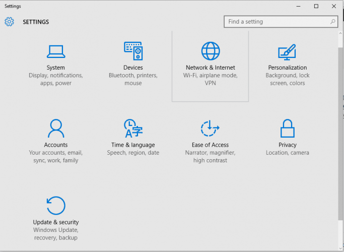aktualizace a zabezpečení systému Windows 10