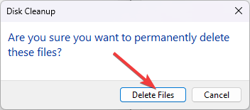 Удалить файлы