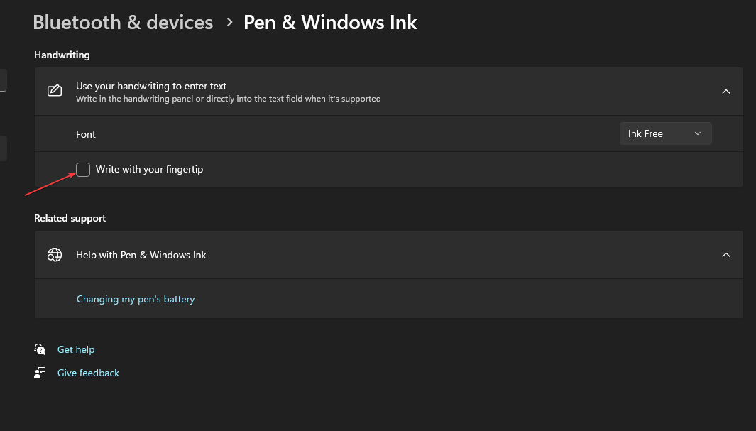 Kā iespējot un atspējot rakstīšanu ar pirkstgaliem operētājsistēmā Windows 11