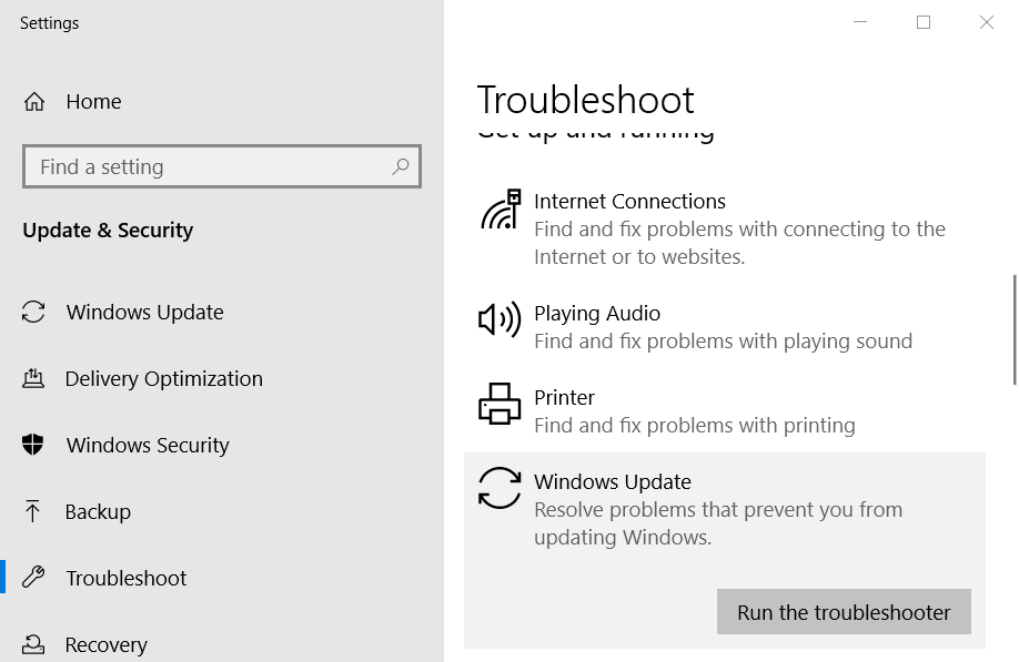 [トラブルシューティング] タブ Windows Update エラー コード 9c48