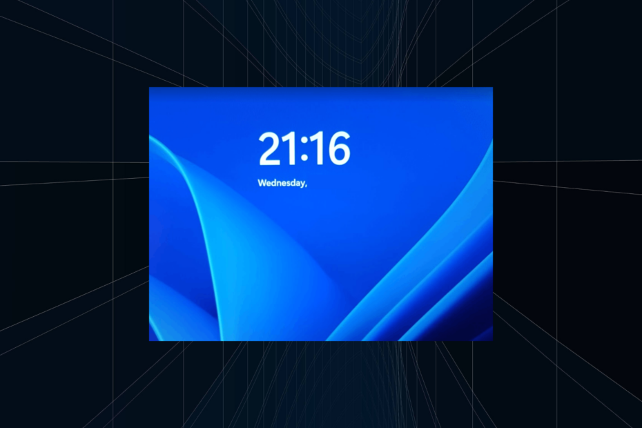 arreglar el fondo de la pantalla de bloqueo vuelve a una pantalla azul en Windows 11