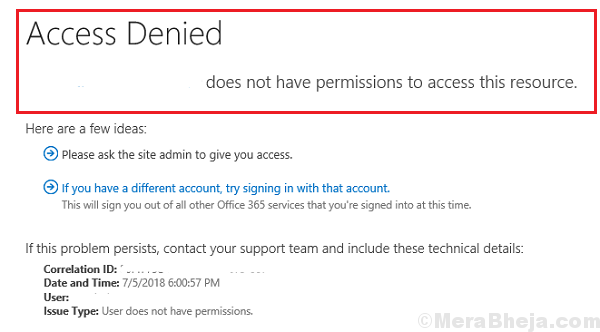 Δεν επιτρέπεται η πρόσβαση στο Onedrive Access