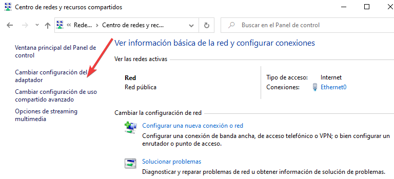 Schimbați configurația adaptorului Windows 10