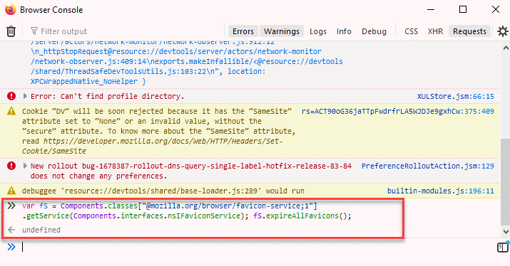 Firefox 브라우저가 표시되지 않거나 잘못된 북마크 Favicons를 수정하는 방법