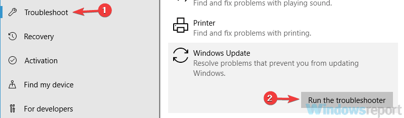 Windows-päivitysvirhepalvelu ei ole käynnissä