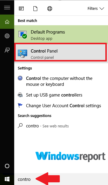 pesquisa do painel de controle O Windows encontrou erros nesta unidade