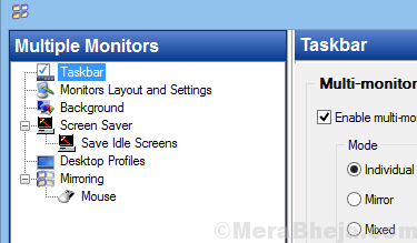 Skutočný viac monitorov Min