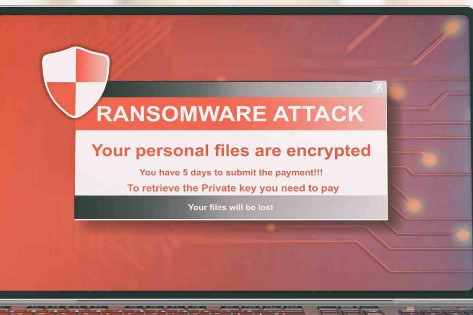 برنامج Windows PC ransomware