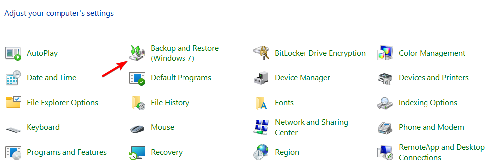 Individuele bestanden herstellen vanuit Windows Backup