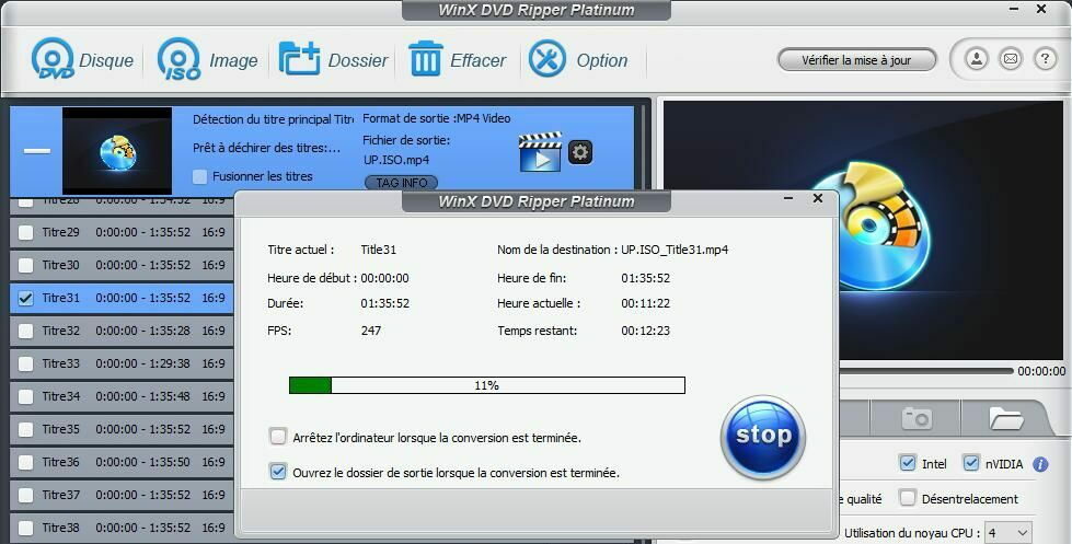 WinX DVD Ripper Platinum_interface dari