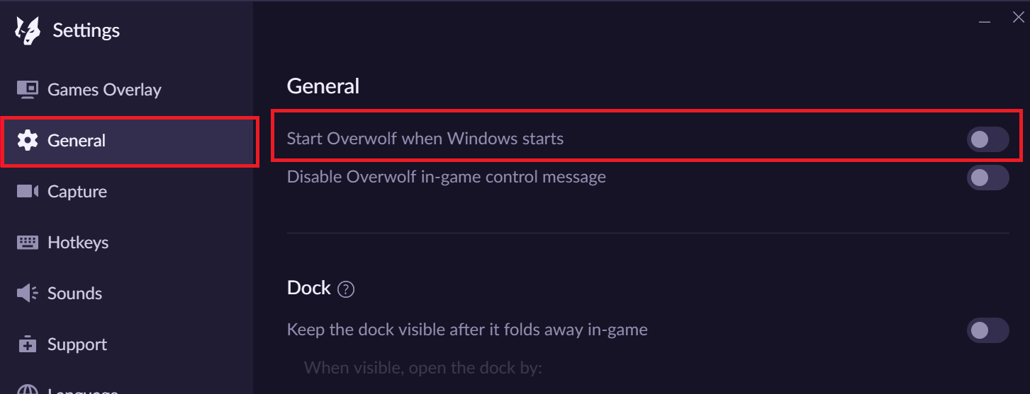 Overwolf-Overlay deaktivieren