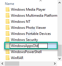 Windowsappsold Преименуване Мин