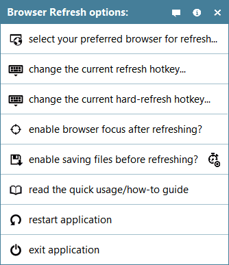 Browser-Aktualisierungsoptionen