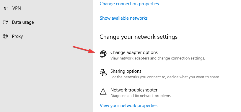 アダプターオプションの変更保存されたwifiパスワードの表示Windows10、Mac