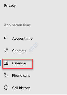 Configuración Privacidad Aplicaciones Permisos Calendario