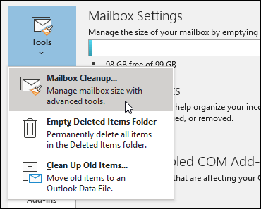 Помилка перспективи очищення поштової скриньки 0x8004060c 