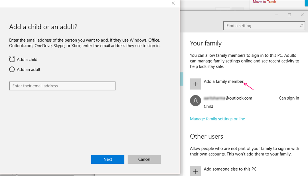 Kako stvoriti novi račun člana obitelji u sustavu Windows 10